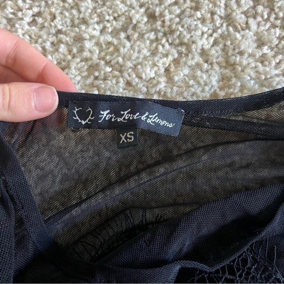 For Love and Lemons black mini dress - Picture 6 of 8